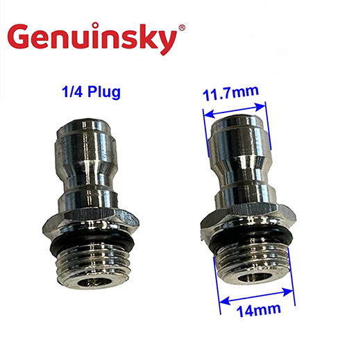 ステンレススチールクイックプラグ1/4インチ